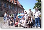 course participants at Sprachinstitut TREFFPUNKT during a city walk Bamberg