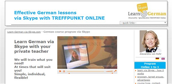 Learning German via Skype